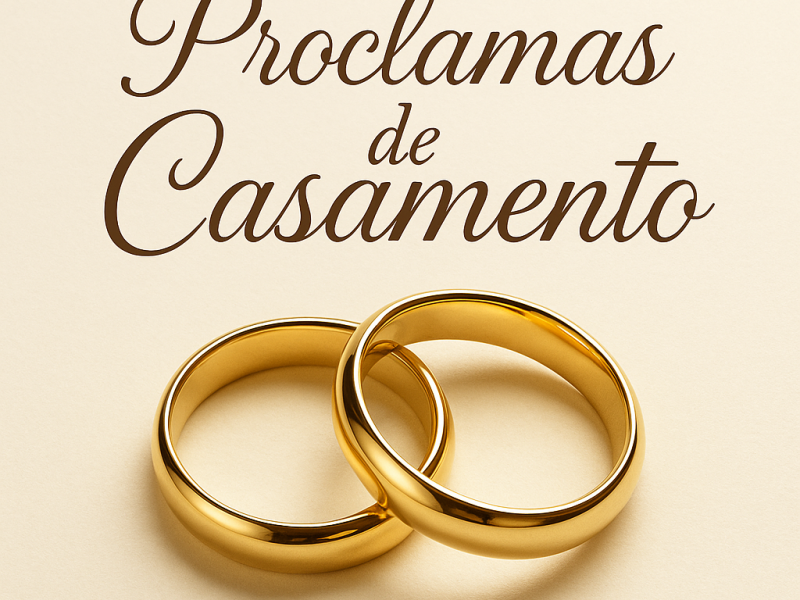 PROCLAMAS DE CASAMENTO