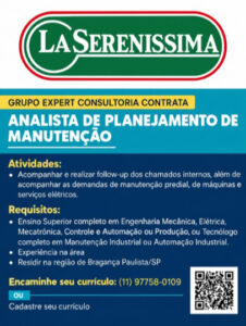 OPORTUNIDADE DE EMPREGO